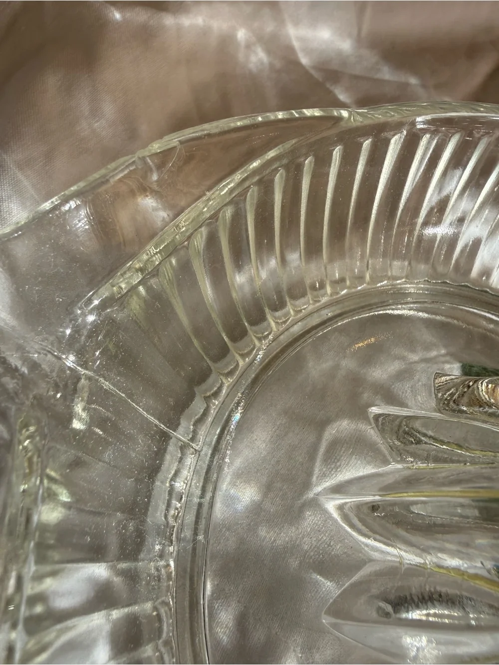 Vintage Anchor Hocking Clear Glass Citrus Juicer - Classic Glass Reamer Large